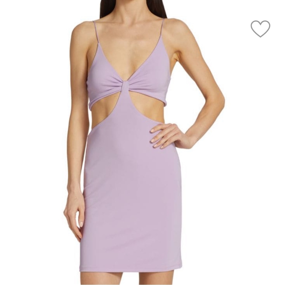 Alice and Olivia Havana Sleeveless Cut Out Minidress